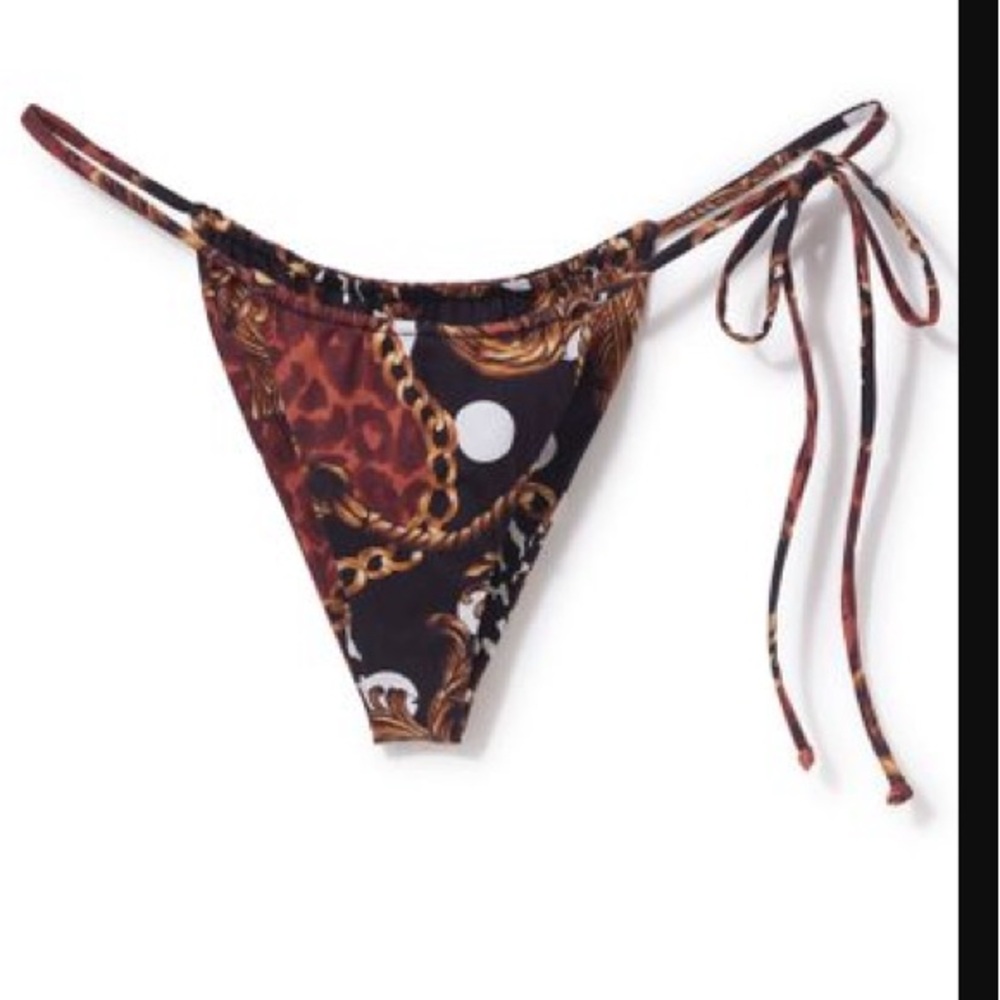 Inamorata Las Olas Bottom, Burgundy Leopard, Large